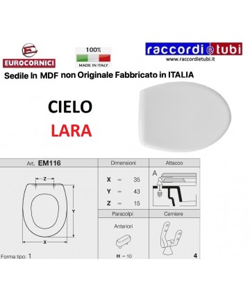 SEDILE PER WC CIELO LARA...