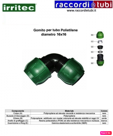 KOMPRESSIONSECKE CONNECT 16x16