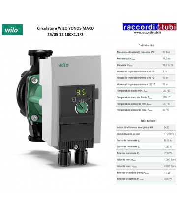 UMLAUFPUMPE WILO YONOS MAXO...