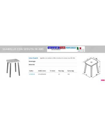 SGABELLO SEDUTA IN ABS...