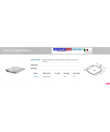 SEDILE RIBALTABILE G27JDS43