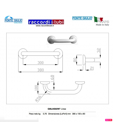 LINEARER GRIFF 380mm