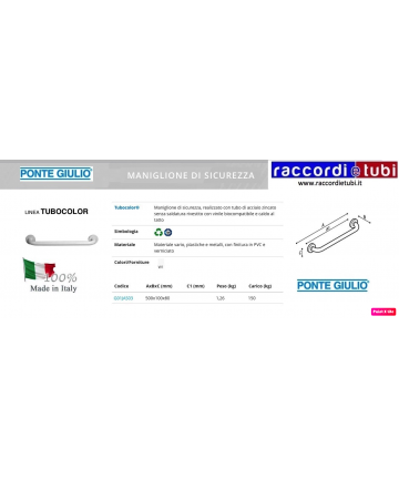 MANIGLIONE TUBICOLOR...