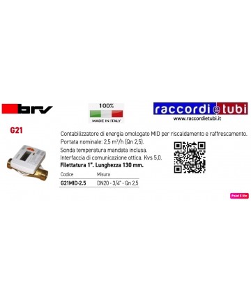 ENERGIEZÄHLER BRV G21MID-2.5