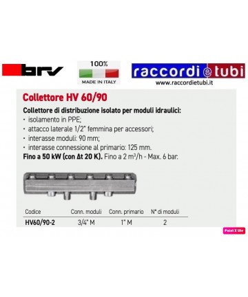 COLLETTORE BRV DN20 PER 2...