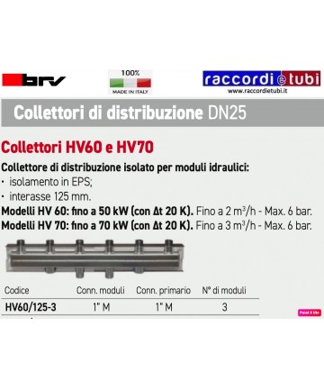 KOLLEKTOR BRV DN25 FÜR 3...