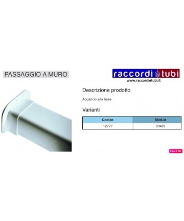 WANDÜBERGANG mm.90X65 FÜR...