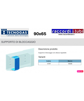 BLOCKIERHALTER mm.90x65 FÜR...