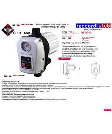 PRESSUFLUSSSTAT BRIO TANK...