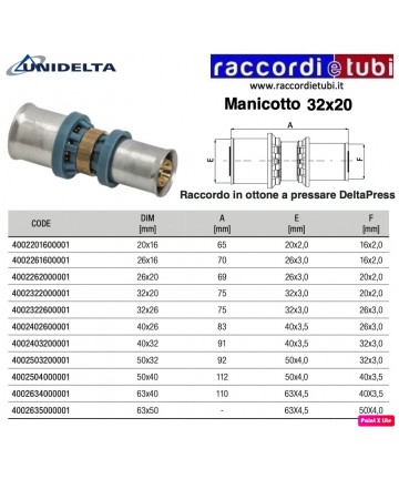 REDUZIERSTÜCK Ø 32x20mm