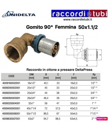GOMITO 90' CON DERIVAZIONE...