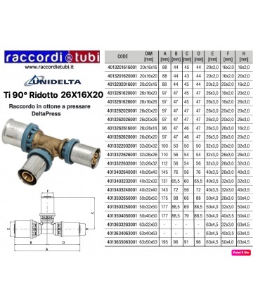 TEE INTERMEDIO REDUZIERTE...