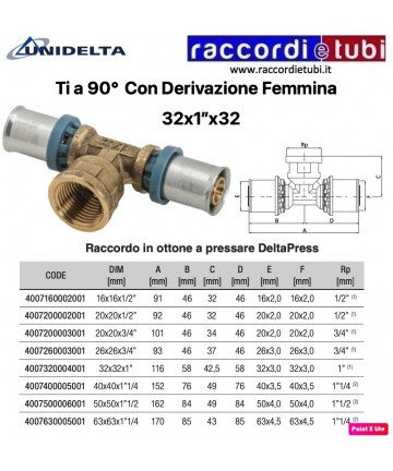 TEE 90' MIT WEIBLICHER...