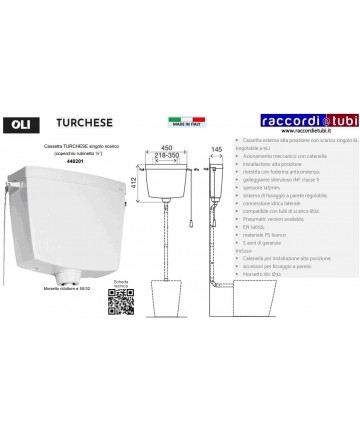 HOCHTÜRKEISE MIT KETTE...