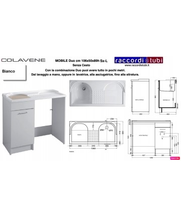 WASCHTISCH COLAVENE WEISS...