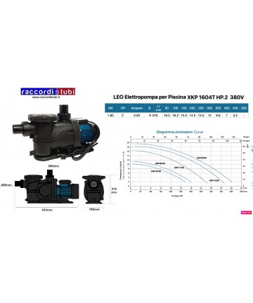 POOLPUMPE 380V HP.2,0 LEO...