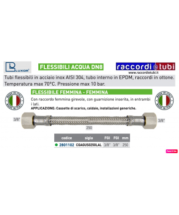 FLEXIBLE FÜR WASSER DN 8...