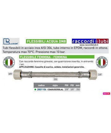 FLEXIBLE FÜR WASSER DN 8...