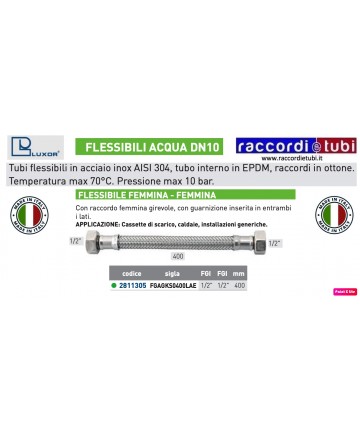 FLEXIBLE FÜR WASSER DN 10...