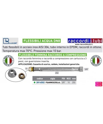 FLESSIBILE PER ACQUA DN 10...