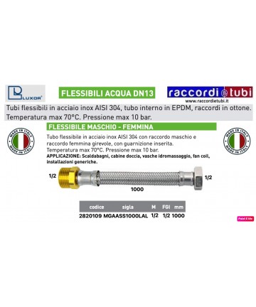 FLESSIBILE PER ACQUA DN 13...