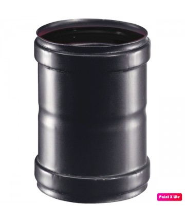 MANICOTTO INOX/NERO FF DIAM.80