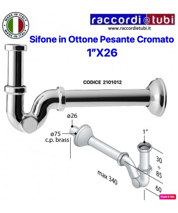 SIFONE LAVABO-BIDET A ''S''...