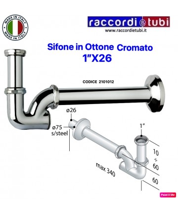 SIFONE LAVABO-BIDET A ''U''...