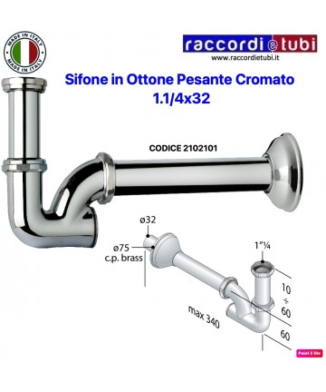 SIFONE LAVABO-BIDET A ''U''...