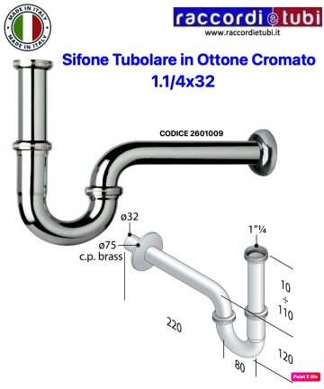 S-förmiger Rohrsyphon für...