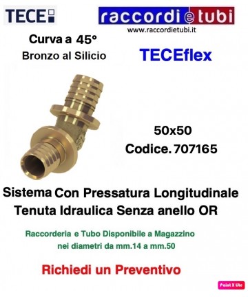 45° Bogen TECEflex 50