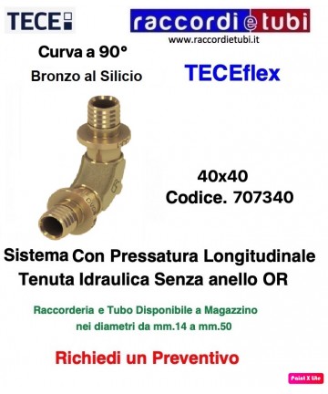 90° Bogen TECEflex 40