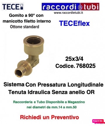 90° Bogen TECEflex Weiblich...