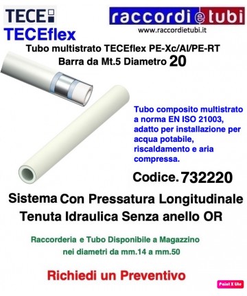 TUBO TECEflex NUDO IN BARRA...