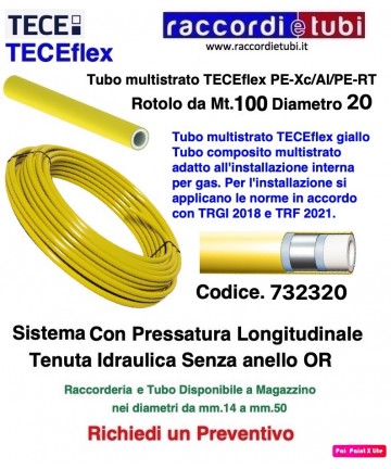 TUBO TECEflex NUDO GAS...
