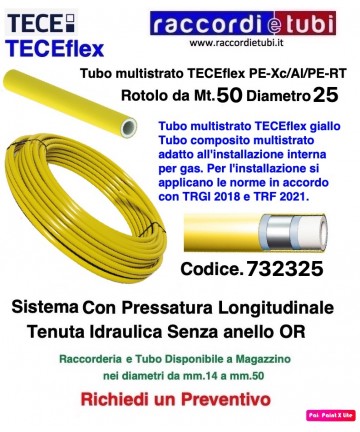 TUBO TECEflex NUDO GAS...