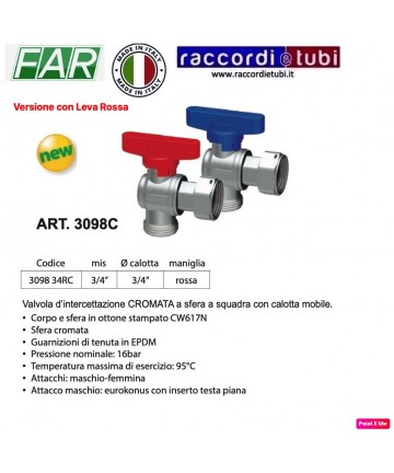 DREHVENTIL FAR SQUADRA 3/4...