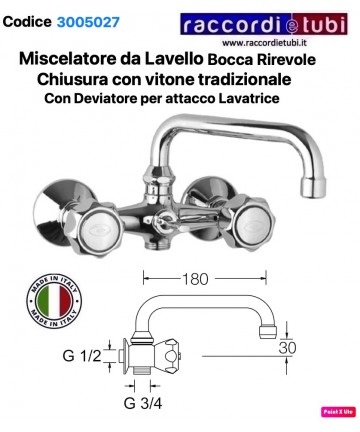 TRADITIONAL SINK MIXER MIT...