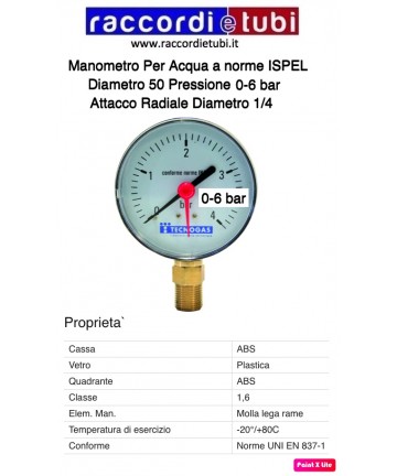 RADIALMANOMETER 6bar...