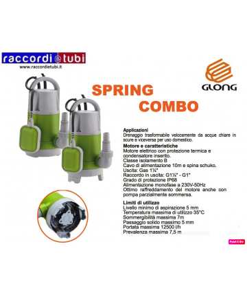 Tauchpumpe GLONG mod.Spring...