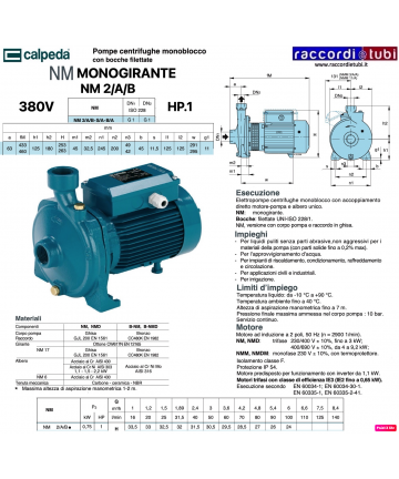ELEKTROPUMPE CALPEDA HP.1...