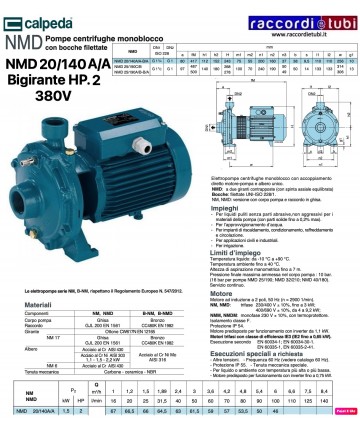 ELEKTROPUMPE CALPEDA HP.2...