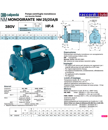 ELEKTROPUMPE CALPEDA HP.4...