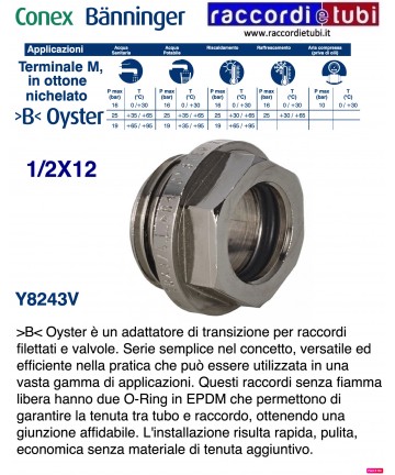 RACCORDO OYSTER M.1/2X12...