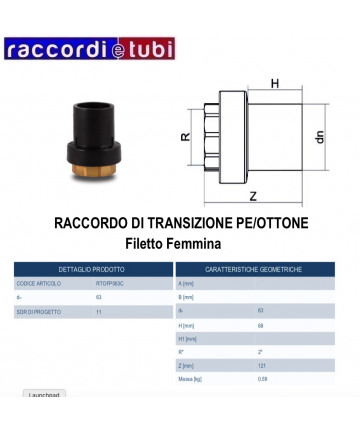 RACCORDO DI TRANSIZIONE...