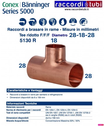 TEE RIDOTTO F/F/F DIAMETRO...