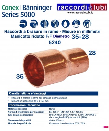 REDUZIERSTÜCK M/F D. 35x28mm