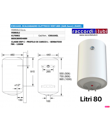 WASSERHEIZER ELEKTRISCH 80...