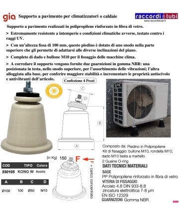 FÜSSE AUS PP VERSTELLBAR...