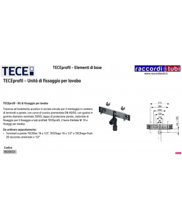 TECEprofil KIT BEFESTIGUNG...